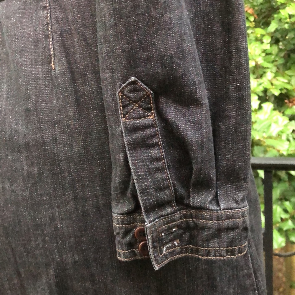 Boden Black Denim L/S shirt dress sz 6US/10UK and sz 8US/12UK - Picture 8 of 17